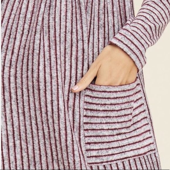 Striped Midi Sweater Dress - Picture 4 of 7